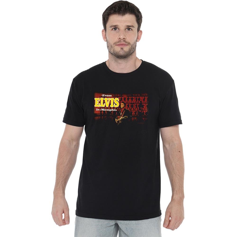 Black - Back - Elvis Presley Unisex Adult From Elvis In Memphis T-Shirt