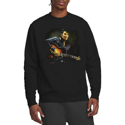Black - Back - Elvis Presley Unisex Adult 1968 Sweatshirt