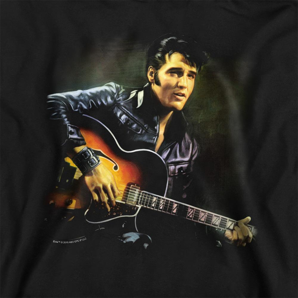 Black - Side - Elvis Presley Unisex Adult 1968 Sweatshirt