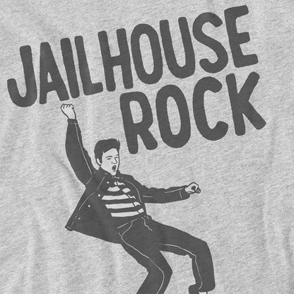 Athletic Heather - Side - Elvis Presley Unisex Adult Jailhouse Rock T-Shirt