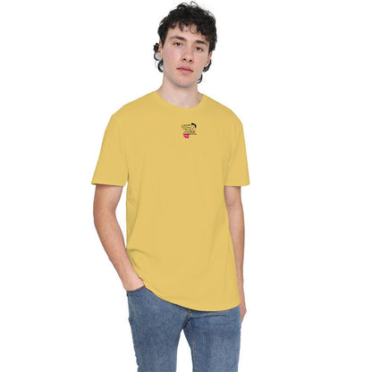 Banana Yellow - Back - Elvis Presley Unisex Adult Kissed Elvis T-Shirt