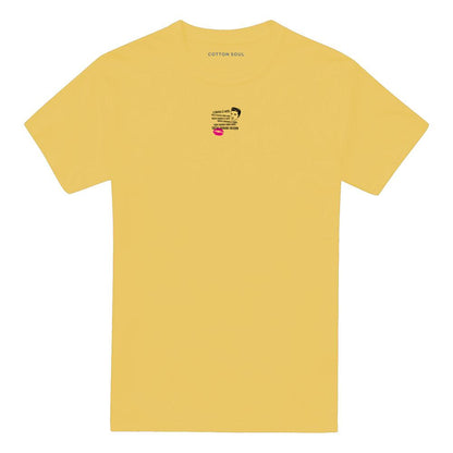 Banana Yellow - Front - Elvis Presley Unisex Adult Kissed Elvis T-Shirt