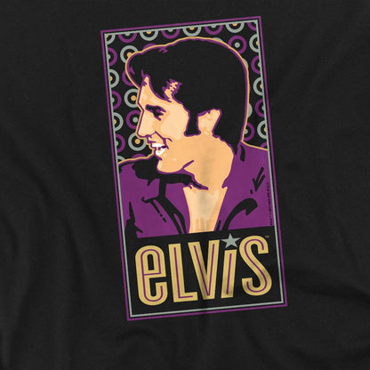 Black - Side - Elvis Presley Unisex Adult Elvis Is T-Shirt