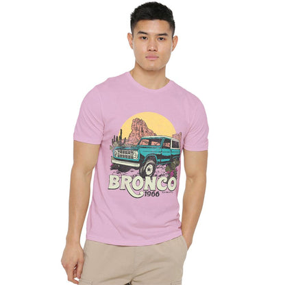Pink - Back - Ford Unisex Adult Bronco Desert Ride T-Shirt