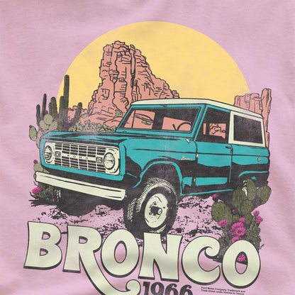 Pink - Side - Ford Unisex Adult Bronco Desert Ride T-Shirt