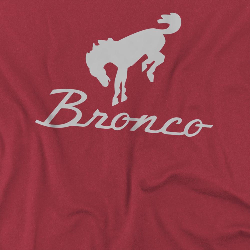 Cardinal - Side - Ford Unisex Adult Bronco Chrome Logo T-Shirt