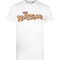 White-Orange - Front - The Flintstones Mens Logo T-Shirt