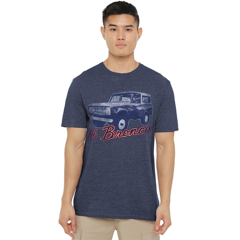 Navy - Back - Ford Unisex Adult Bronco 66 Classic T-Shirt