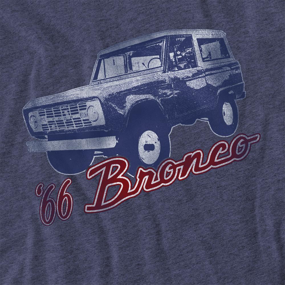 Navy - Side - Ford Unisex Adult Bronco 66 Classic T-Shirt
