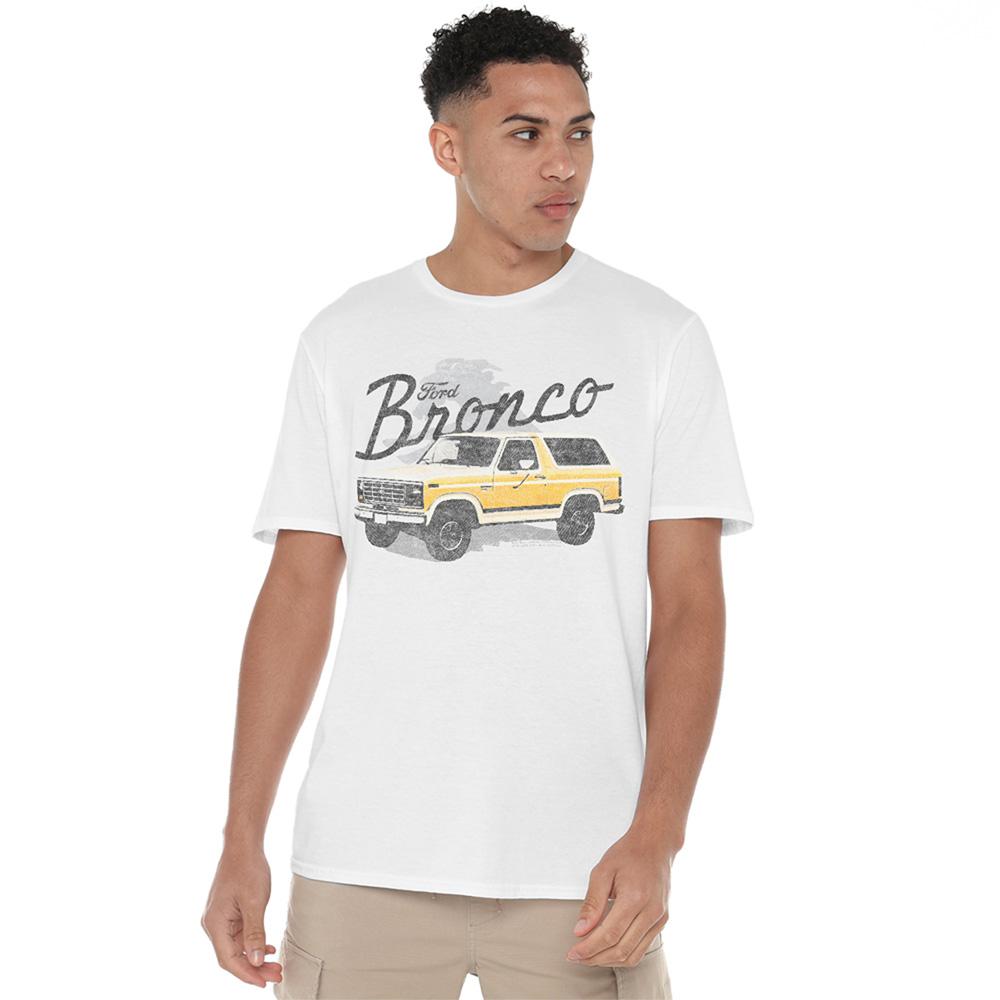 White - Back - Ford Unisex Adult Bronco T-Shirt