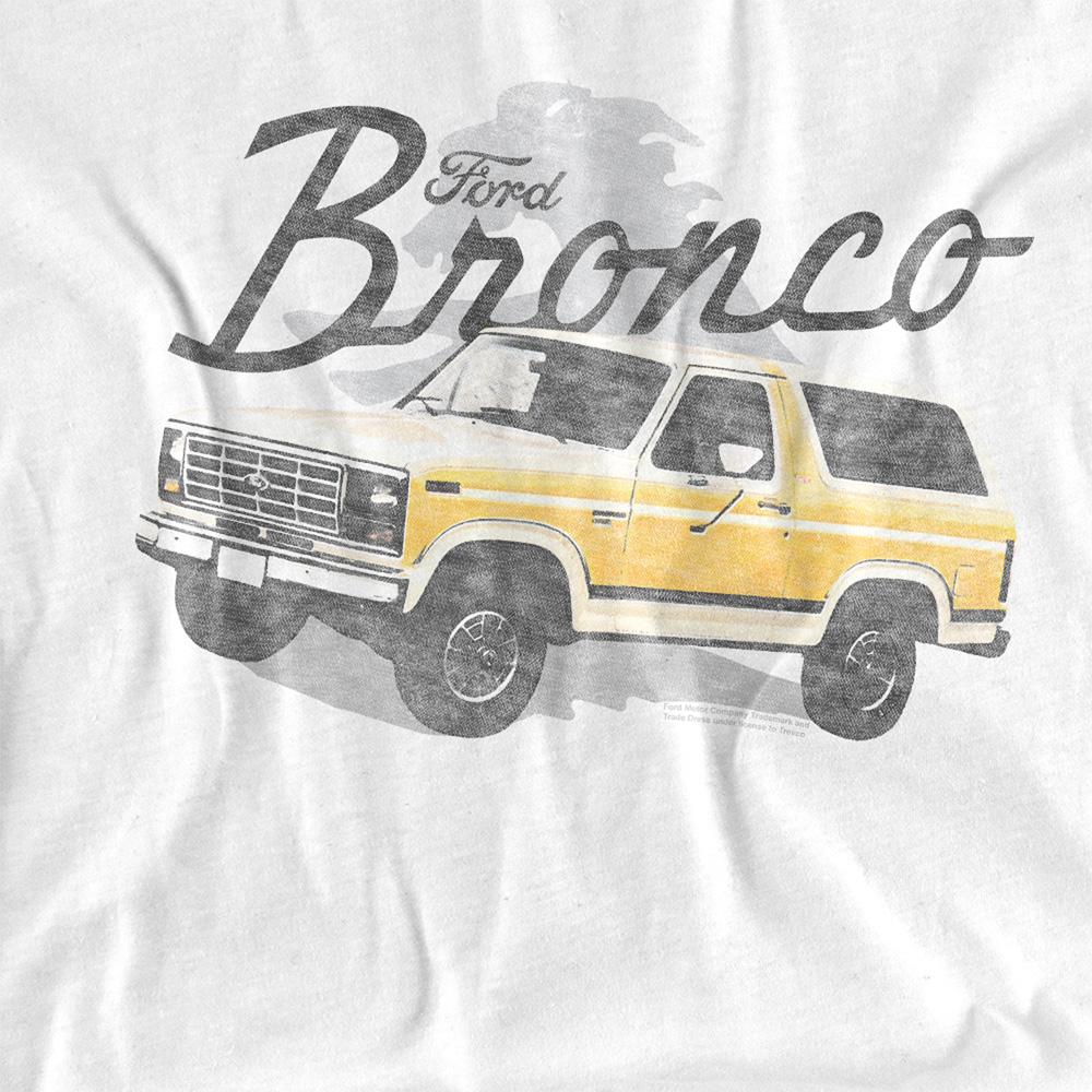 White - Side - Ford Womens-Ladies Bronco T-Shirt