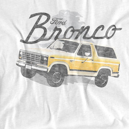 White - Side - Ford Womens-Ladies Bronco T-Shirt