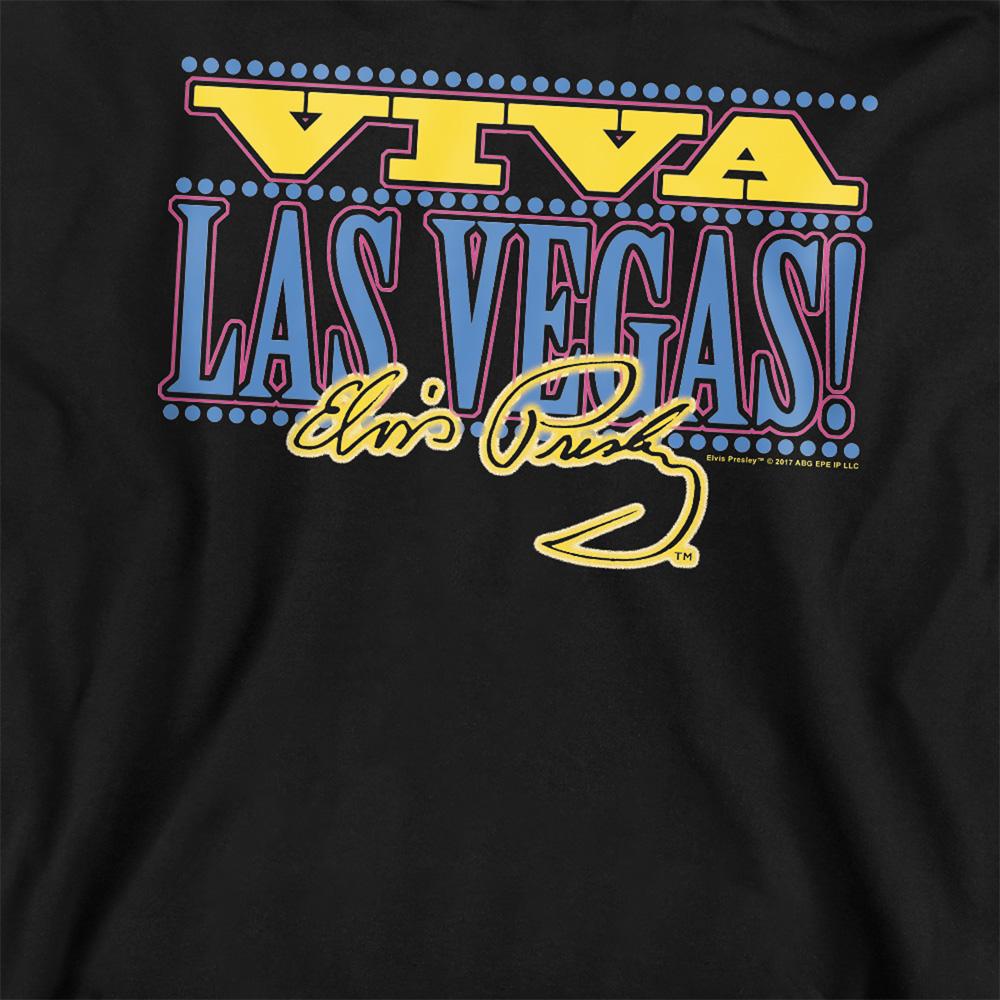 Black - Side - Elvis Presley Unisex Adult Viva Las Vegas Sweatshirt