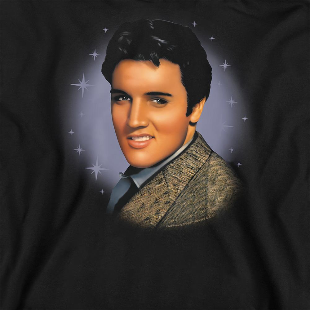 Black - Side - Elvis Presley Unisex Adult Starlite Sweatshirt