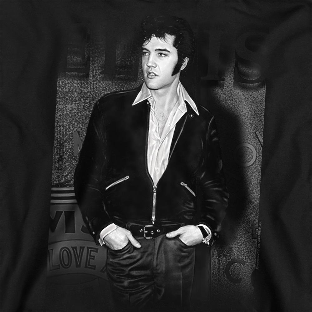 Black - Side - Elvis Presley Unisex Adult Just Cool Sweatshirt