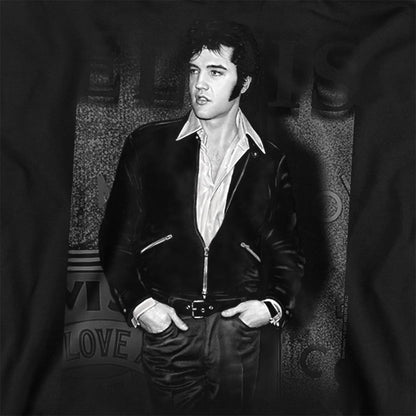 Black - Side - Elvis Presley Unisex Adult Just Cool Sweatshirt