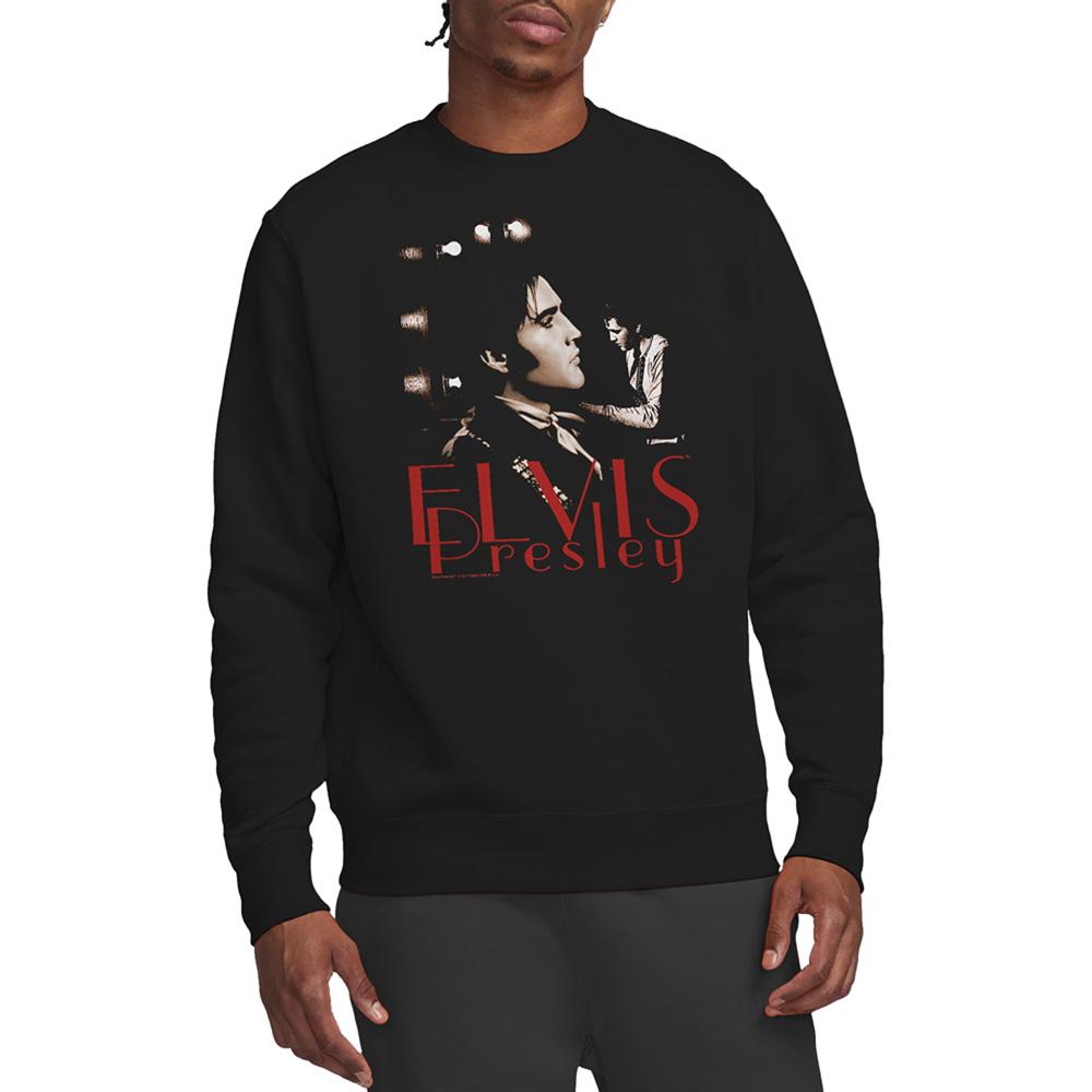Black - Back - Elvis Presley Unisex Adult Memories Sweatshirt