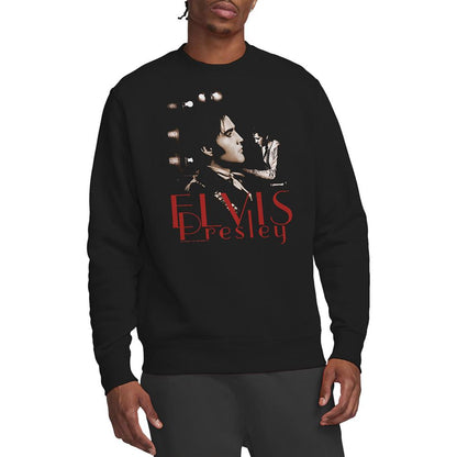 Black - Back - Elvis Presley Unisex Adult Memories Sweatshirt