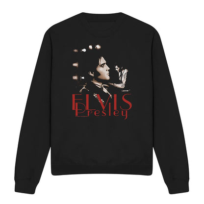 Black - Front - Elvis Presley Unisex Adult Memories Sweatshirt