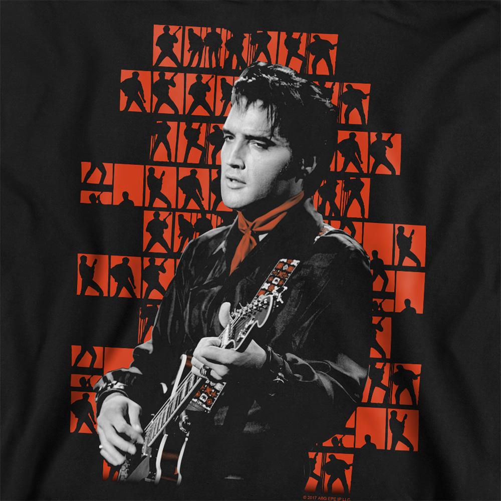 Black - Side - Elvis Presley Unisex Adult 1968 Polycotton Sweatshirt