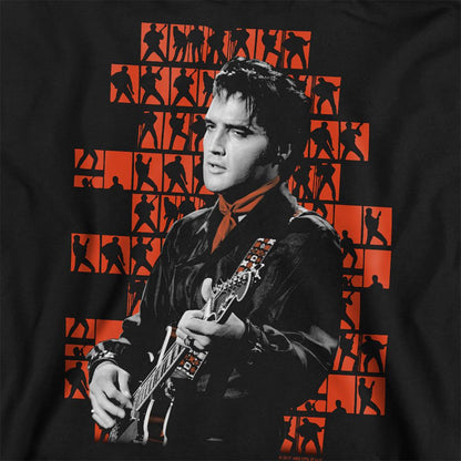 Black - Side - Elvis Presley Unisex Adult 1968 Polycotton Sweatshirt