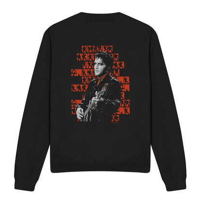 Black - Front - Elvis Presley Unisex Adult 1968 Polycotton Sweatshirt