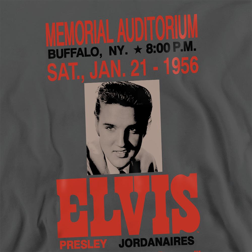 Charcoal - Side - Elvis Presley Unisex Adult Buffalo 1956 Sweatshirt