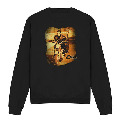 Black - Front - Elvis Presley Unisex Adult Hit The Road Sweatshirt