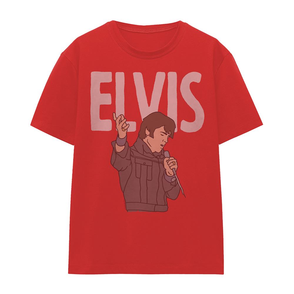 Red - Front - Elvis Presley Womens-Ladies 68 Special T-Shirt