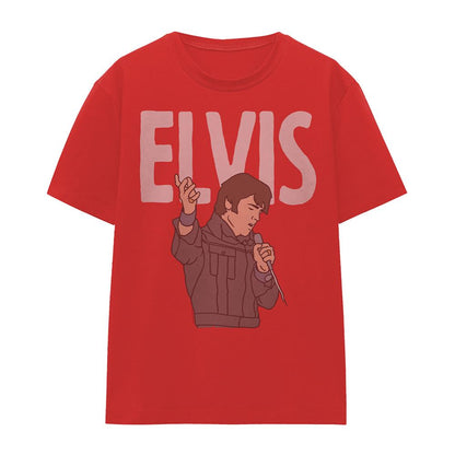 Red - Front - Elvis Presley Womens-Ladies 68 Special T-Shirt