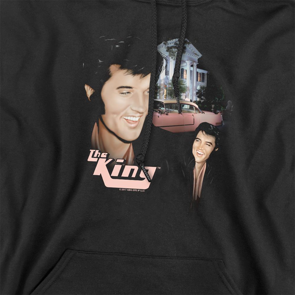 Black - Side - Elvis Presley Unisex Adult Home Sweet Home Hoodie
