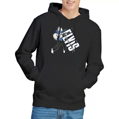 Black - Back - Elvis Presley Unisex Adult On His Toes Hoodie