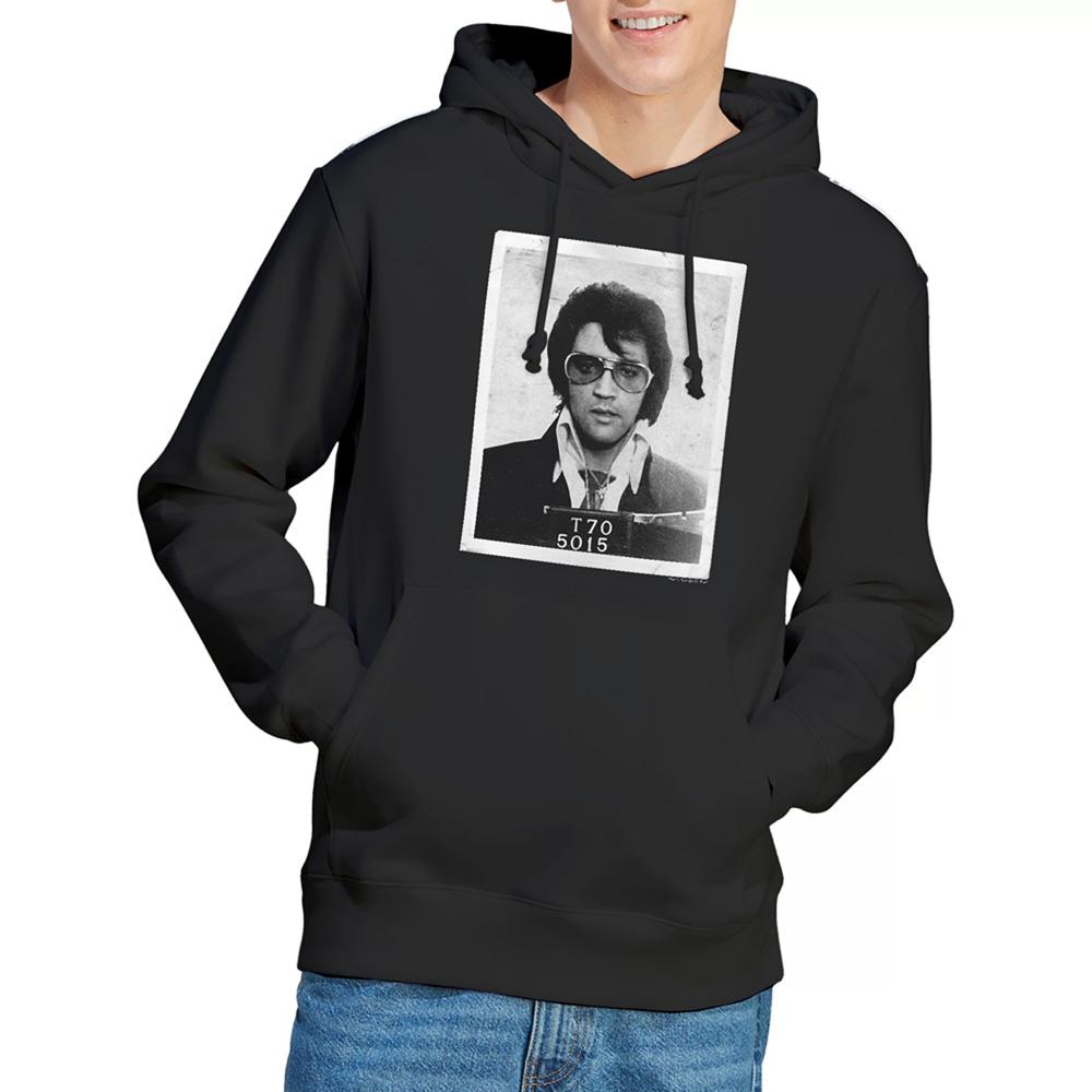 Black - Back - Elvis Presley Unisex Adult Framed Hoodie