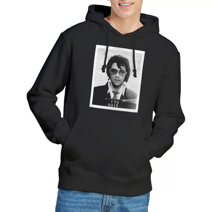 Black - Back - Elvis Presley Unisex Adult Framed Hoodie