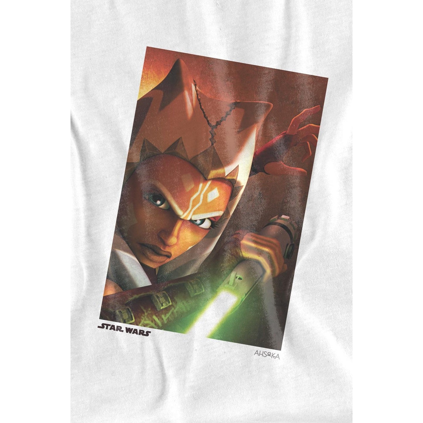White - Side - Ahsoka Childrens-Kids Panel T-Shirt