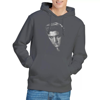 Charcoal - Back - Elvis Presley Unisex Adult American Idol Hoodie