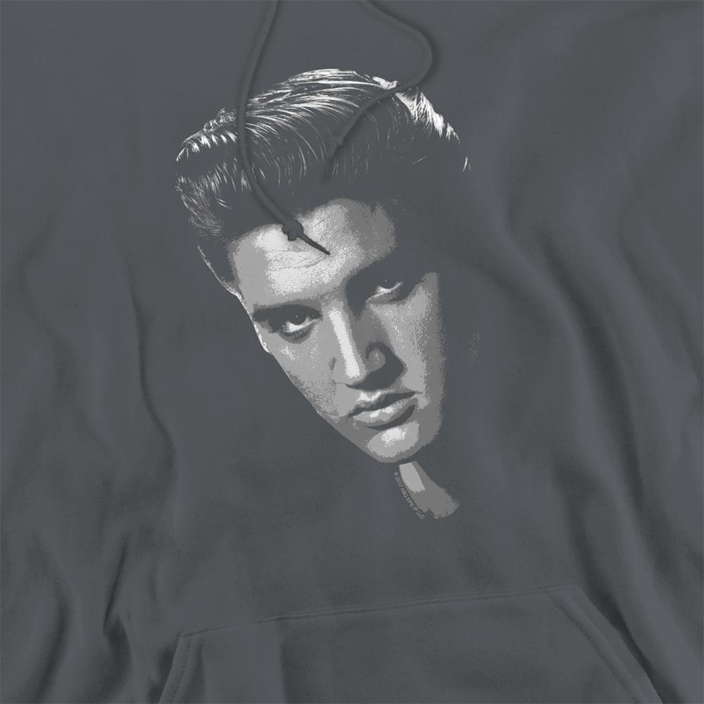 Charcoal - Side - Elvis Presley Unisex Adult American Idol Hoodie