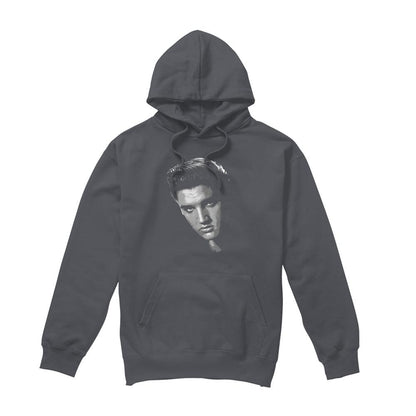 Charcoal - Front - Elvis Presley Unisex Adult American Idol Hoodie