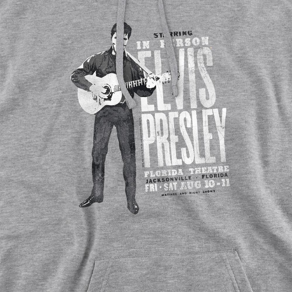 Athletic Heather - Side - Elvis Presley Unisex Adult In Person Hoodie