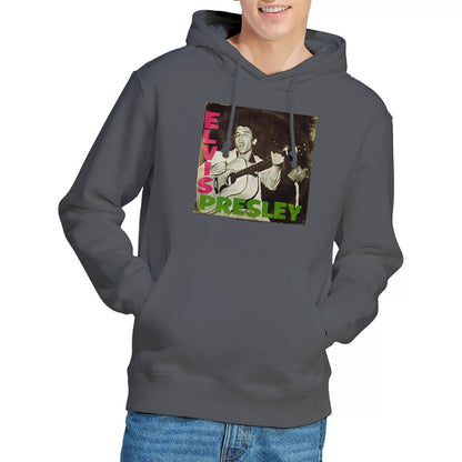 Charcoal - Back - Elvis Presley Unisex Adult First Lp Hoodie