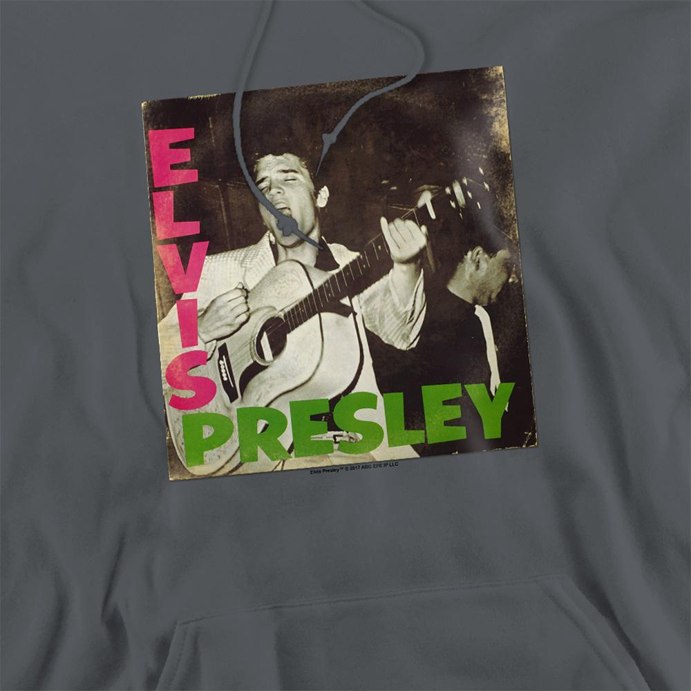 Charcoal - Side - Elvis Presley Unisex Adult First Lp Hoodie