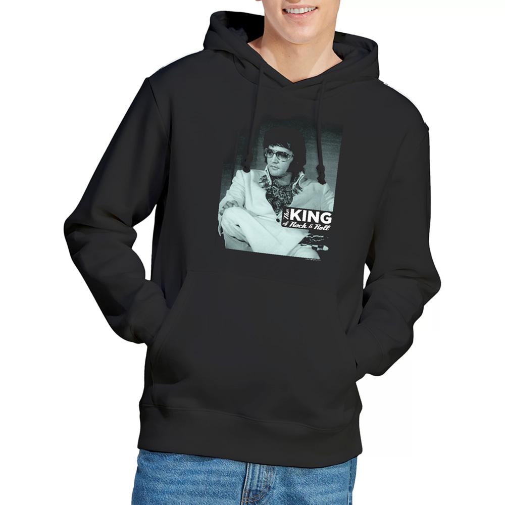 Black - Back - Elvis Presley Unisex Adult Good To Be Hoodie