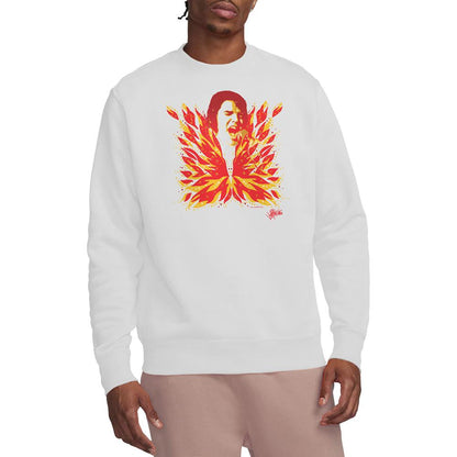 White - Back - Elvis Presley Unisex Adult His Latest Flame Sweatshirt