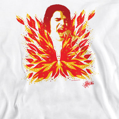 White - Side - Elvis Presley Unisex Adult His Latest Flame Sweatshirt
