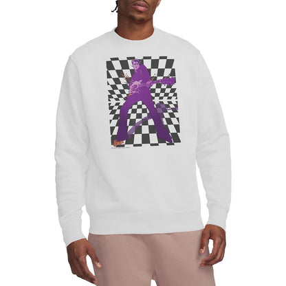 White - Back - Elvis Presley Unisex Adult Lets Rock Sweatshirt