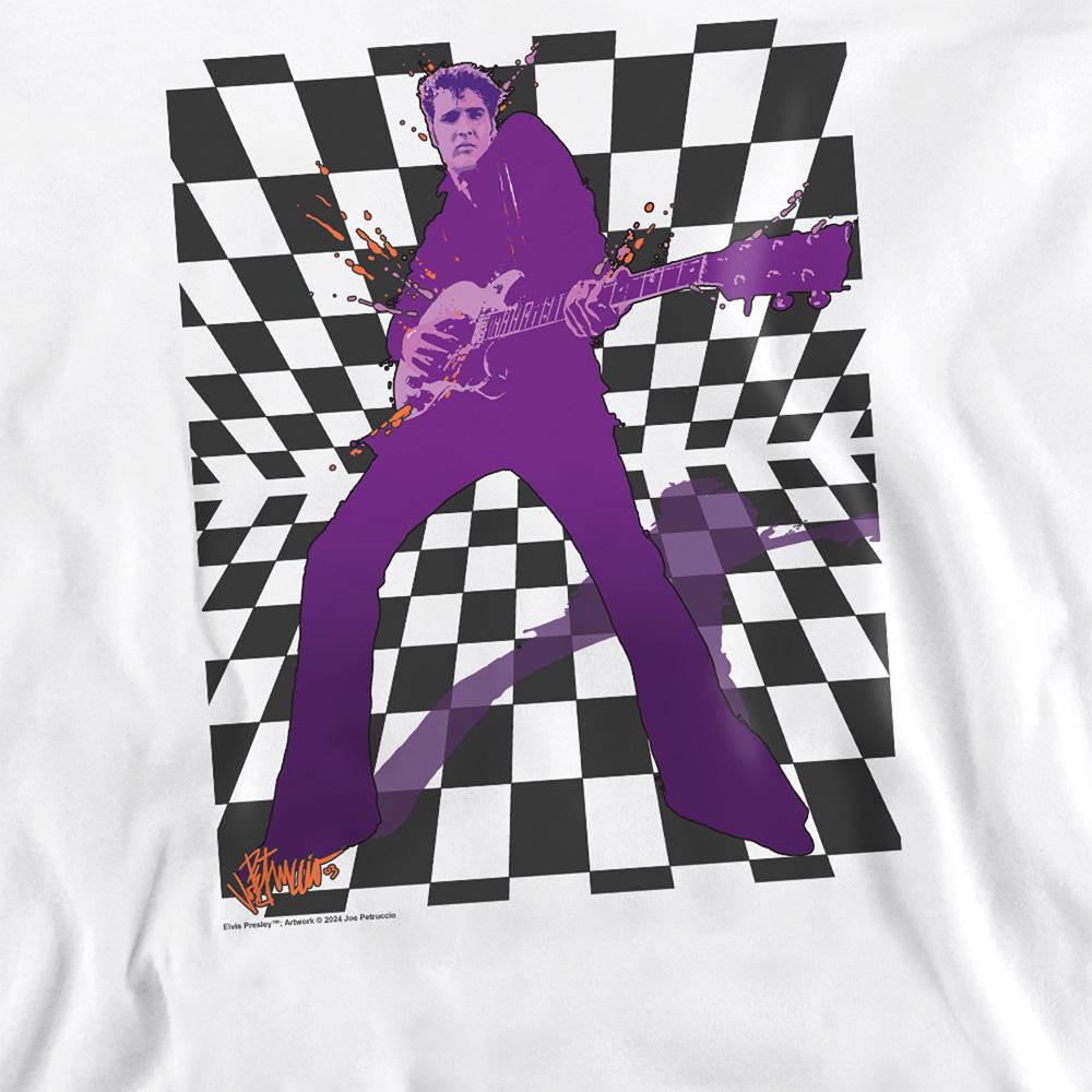 White - Side - Elvis Presley Unisex Adult Lets Rock Sweatshirt