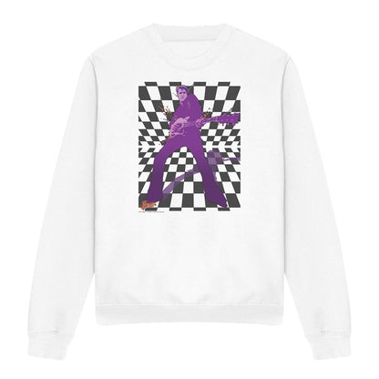White - Front - Elvis Presley Unisex Adult Lets Rock Sweatshirt