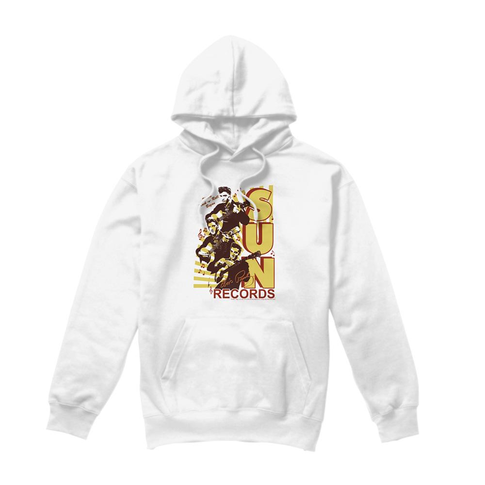 White - Front - Elvis Presley Unisex Adult Sun Tri Hoodie