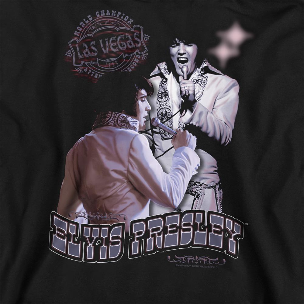 Black - Side - Elvis Presley Unisex Adult Violet Vegas Sweatshirt