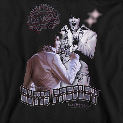Black - Side - Elvis Presley Unisex Adult Violet Vegas Sweatshirt